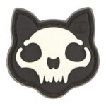 JTG Micro Nightmare Skull Cat Rubber Patch No. 1 Glow