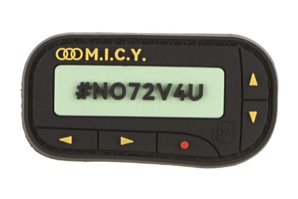 JTG Spicy Pager Rubber Patch Multicolor