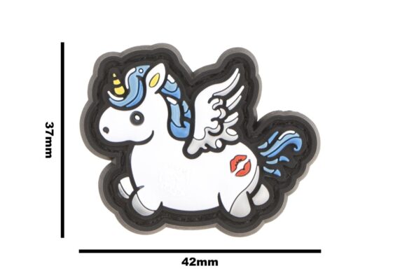 JTG Micro Unicorn Rubber Patch Blue - obrazek 4