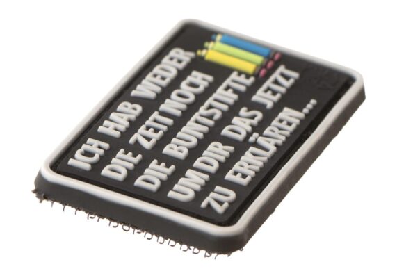 JTG I Don't Have The Time Nor The Crayons Micro Rubber Patch Multicolor - obrazek 3