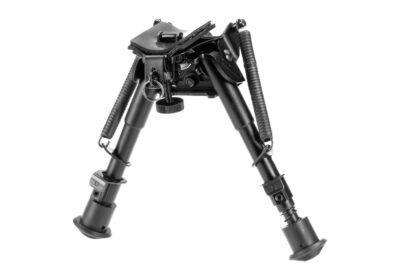 RokStad 6 Inch Swivel Spring Retractable Bipod Black - obrazek 2