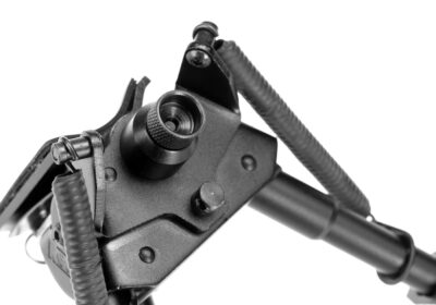 RokStad 6 Inch Swivel Spring Retractable Bipod Black - obrazek 5