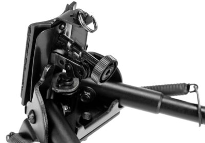 RokStad 6 Inch Swivel Spring Retractable Bipod Black - obrazek 6