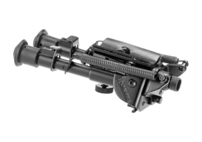 RokStad 6 Inch Swivel Spring Retractable Bipod Black - obrazek 8