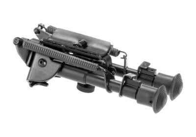 RokStad 6 Inch Swivel Spring Retractable Bipod Black - obrazek 9