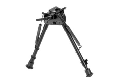 RokStad 9 Inch Swivel Spring Retractable Bipod Black - obrazek 2