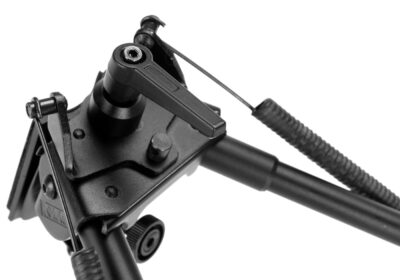 RokStad 9 Inch Swivel Spring Retractable Bipod Black - obrazek 5