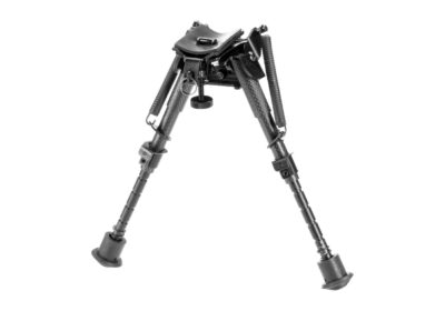 RokStad Carbon Fiber 6-9 Inch Swivel Spring Retractable Bipod Black - obrazek 4