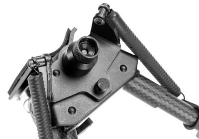 RokStad Carbon Fiber 6-9 Inch Swivel Spring Retractable Bipod Black - obrazek 5