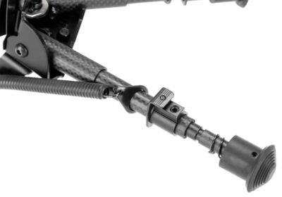 RokStad Carbon Fiber 6-9 Inch Swivel Spring Retractable Bipod Black - obrazek 7
