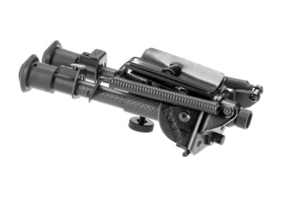 RokStad Carbon Fiber 6-9 Inch Swivel Spring Retractable Bipod Black - obrazek 8