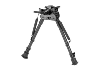 RokStad Carbon Fiber 9-13.5 Inch Swivel Spring Retractable Bipod Black - obrazek 2