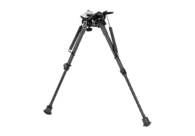 RokStad Carbon Fiber 9-13.5 Inch Swivel Spring Retractable Bipod Black - obrazek 3