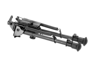 RokStad Carbon Fiber 9-13.5 Inch Swivel Spring Retractable Bipod Black - obrazek 9