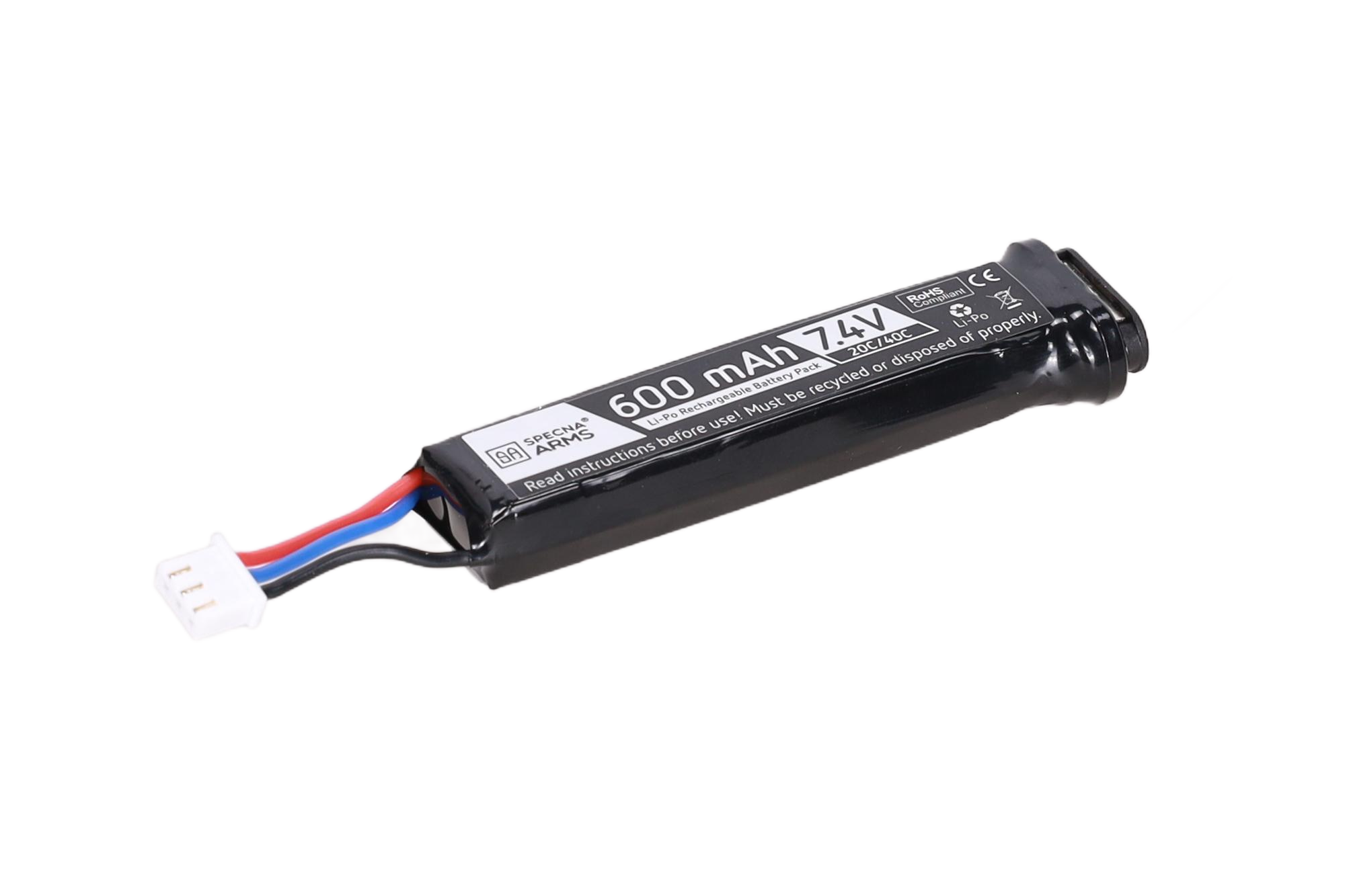 Akumulator LiPo Specna Arms 600mAh 20C 7.4V AEP OD-G-SPE-06-048859-00 asgbox.pl asgbox.pl - Akumulator LiPo Specna Arms 600mAh 20C 7.4V AEP