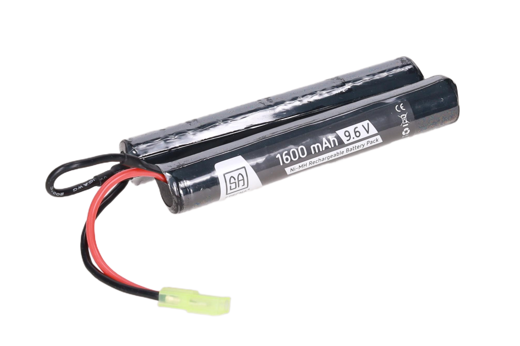 Akumulator NiMH Specna Arms 9,6V 1600mAh 2-modułowy mini tamiya OD-G-SPE-06-048868-00 asgbox.pl asgbox.pl - Akumulator NiMH Specna Arms 9
