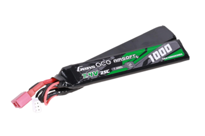 asgbox.pl - Akumulator Li-Po Gens Ace 1000 mAh 25C Nunchuck 7.4V T-Deans (skrócony kabel)