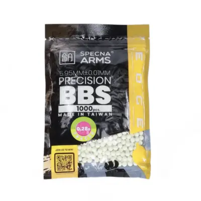 asgbox.pl - Kulki precyzyjne ASG 0.28g Specna Arms EDGE ULTRA™ BIO Tracer 1000 sztuk Zielone