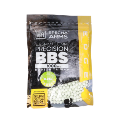 asgbox.pl - Kulki precyzyjne ASG 0.25g Specna Arms EDGE ULTRA™ BIO Tracer 1000 sztuk Zielone
