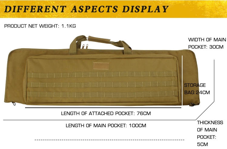 WST Rifle Transport Bag 100 × 30 × 5 cm – Green OD-A-WOSP132-OD asgbox.pl WST Rifle Transport Bag 100 × 30 × 5 cm – Green - obrazek 6