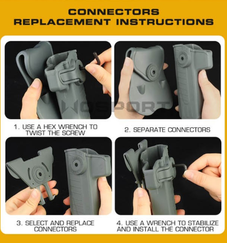 WST Hi-Capa Pistol Belt Holster, Right-Handed – Black OD-A-WOSP137-BK asgbox.pl WST Hi-Capa Pistol Belt Holster, Right-Handed – Black - obrazek 3