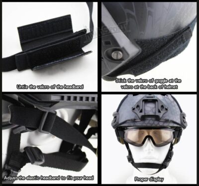 WST MA-73 Safety Goggles, Clear Visor – Transparent - obrazek 4