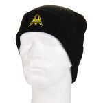 ANAREUS SPIDER Knitted Beanie (Yellow Logo) – Black - obrazek 2