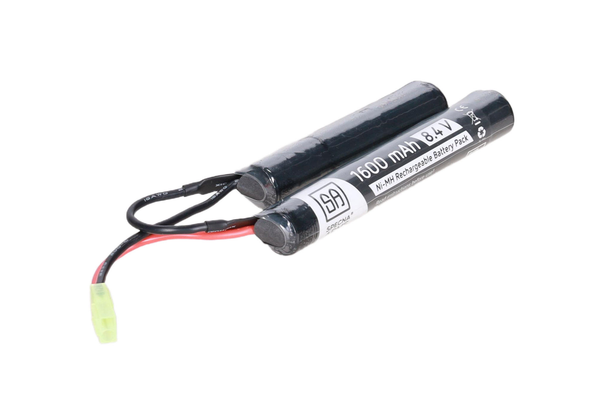 Akumulator NiMH Specna Arms 8,4V 1600mAh 2-modułowy mini tamiya OD-G-SPE-06-048865-00 asgbox.pl asgbox.pl - Akumulator NiMH Specna Arms 8