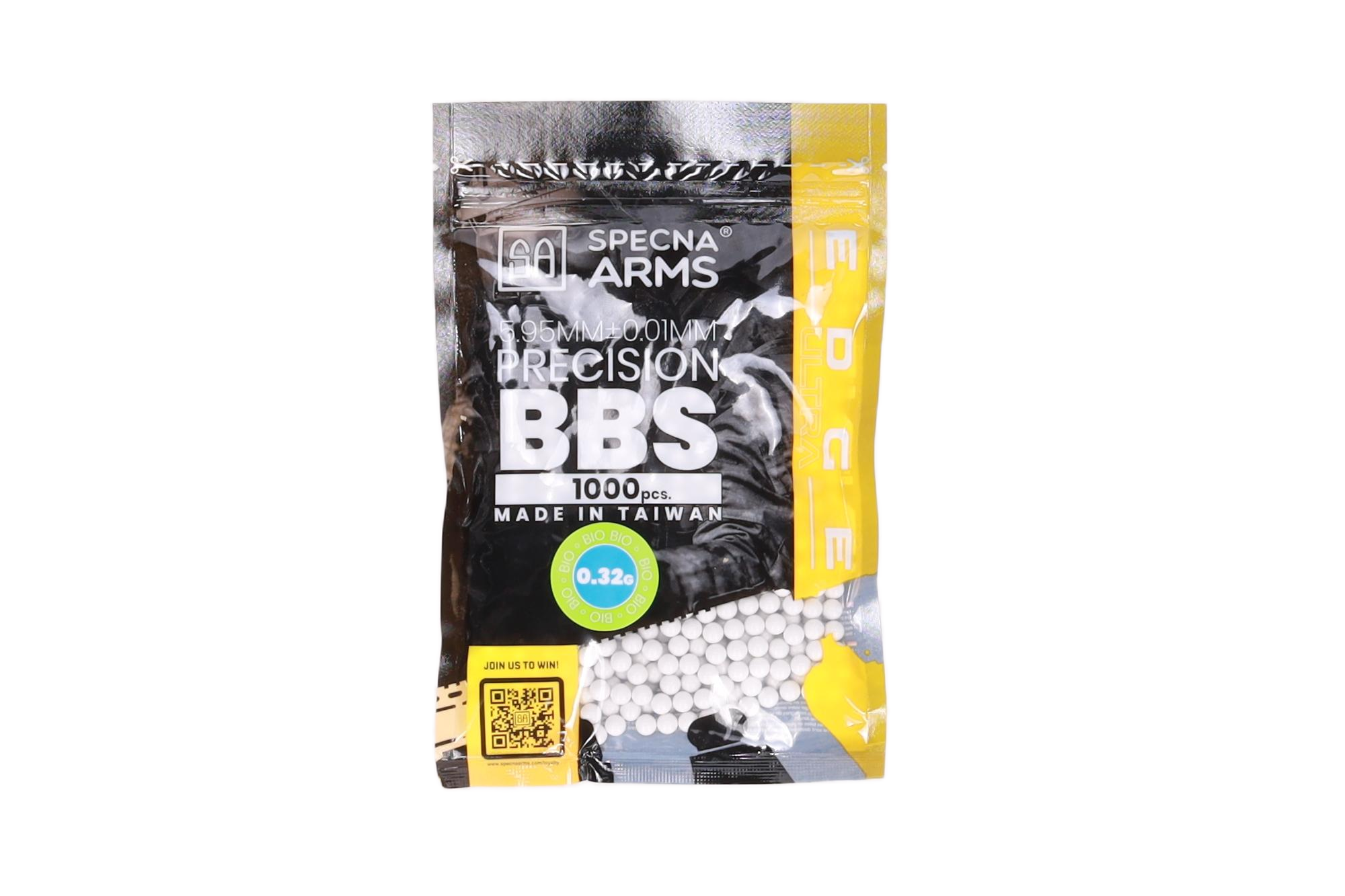 Kulki precyzyjne 0,32g Specna Arms EDGE ULTRA™ BIO - 1000 szt - białe OD-G-SPE-16-040007-00 asgbox.pl asgbox.pl - Kulki precyzyjne 0