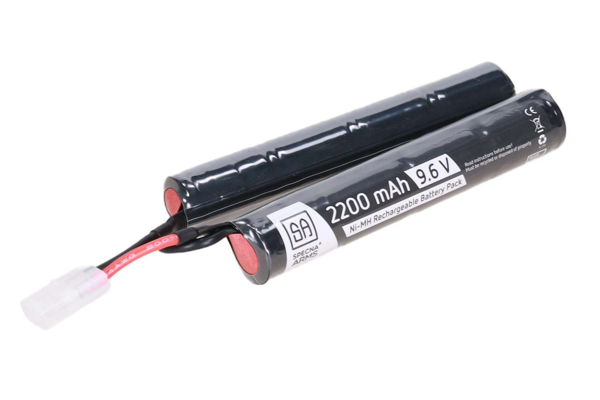 Akumulator NiMH Specna Arms 9,6V 2200mAh dwudzielny duża tamiya OD-G-SPE-06-048871-00 asgbox.pl asgbox.pl - Akumulator NiMH Specna Arms 9