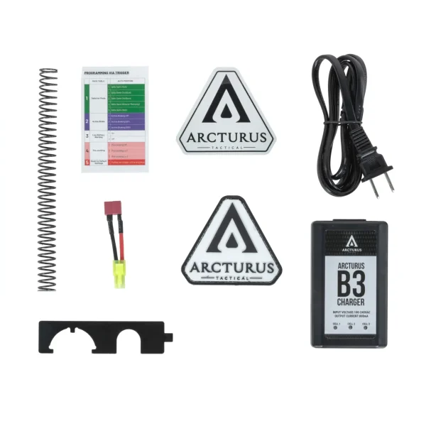 asgbox.pl - Karabinek ASG Arcturus LWT MK-II CQB 10" AEG SPORT SE™ Starter Pack Half-Tan