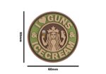 JTG I Love Guns and Ice Cream Rubber Patch Multicam - obrazek 4