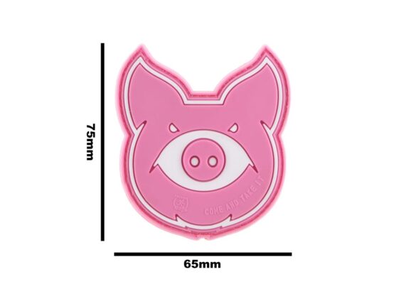 JTG MonsterPig Rubber Patch Pink - obrazek 4