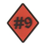 JTG Rule #9 Rubber Patch Red