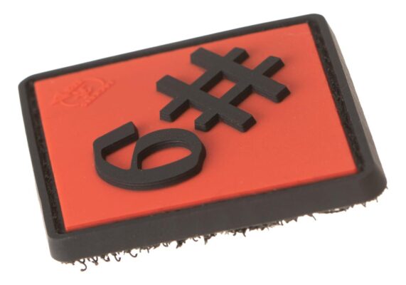 JTG Rule #9 Rubber Patch Red - obrazek 3