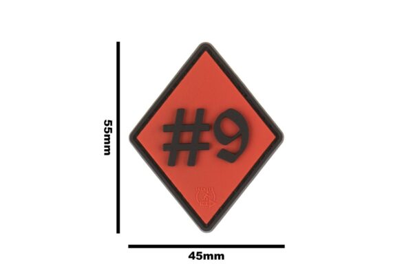 JTG Rule #9 Rubber Patch Red - obrazek 4