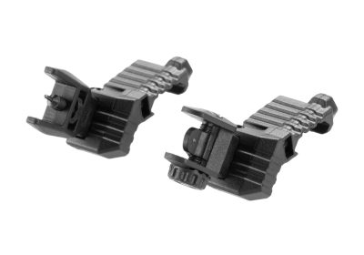 DLG Tactical Offset Iron Sight Set Low Profile Black - obrazek 2