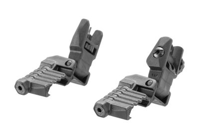 DLG Tactical Offset Iron Sight Set Low Profile Black - obrazek 4