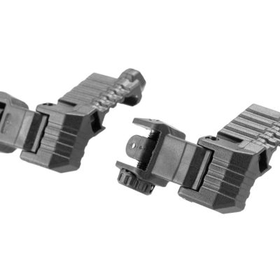DLG Tactical Offset Iron Sight Set High Profile Black