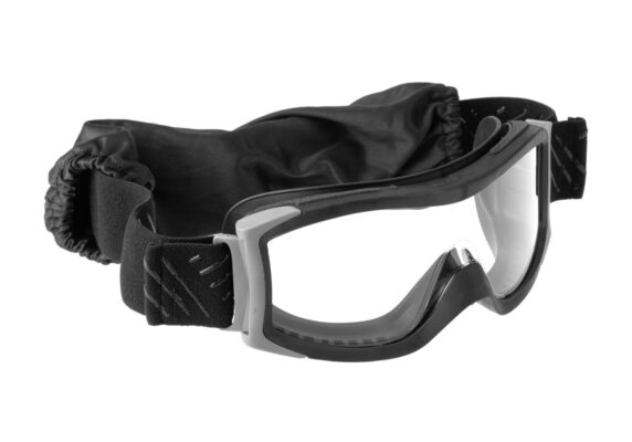 Bollé X1000T Platinum Black Frame Vented Tactical Goggles Clear