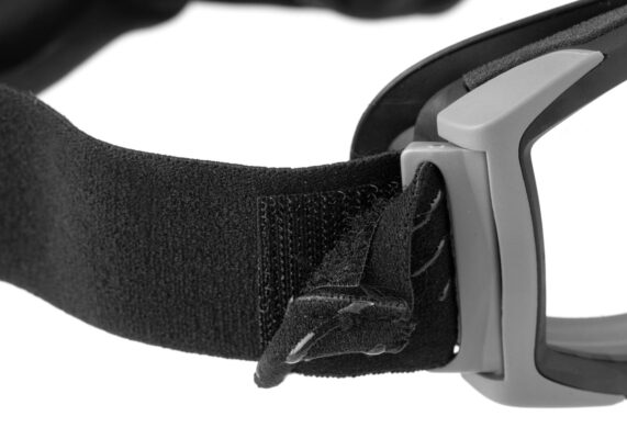 Bollé X1000T Platinum Black Frame Vented Tactical Goggles Clear - obrazek 4