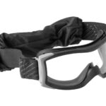 Bollé X1000T Platinum Black Frame Sealed Tactical Goggles Clear