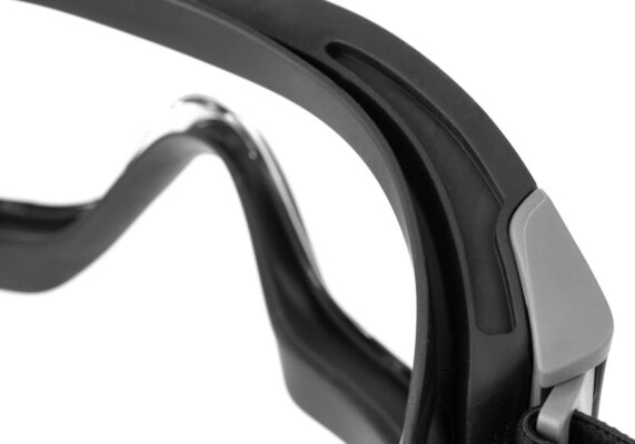 Bollé X1000T Platinum Black Frame Sealed Tactical Goggles Clear - obrazek 7