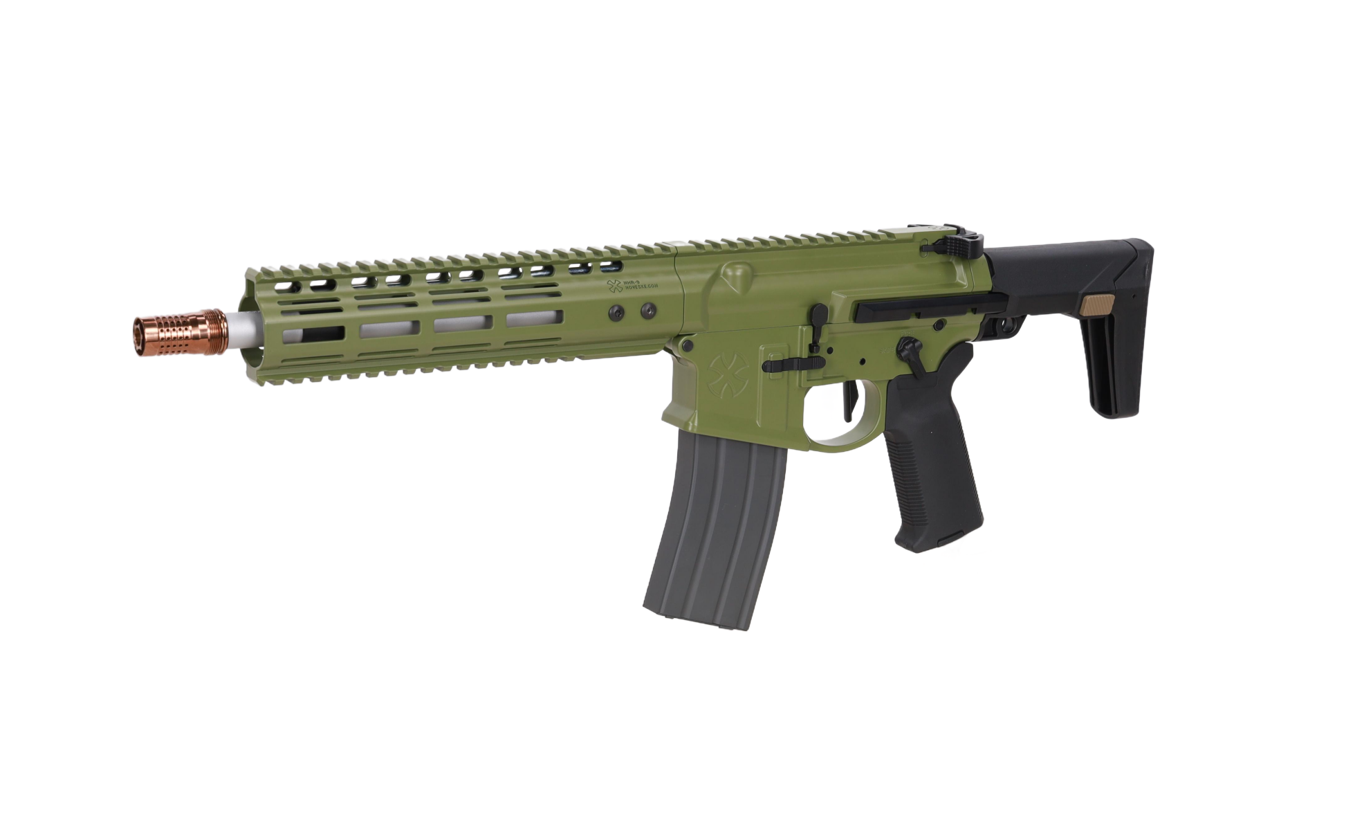 Karabinek ASG GBBR Noveske Ghetto Blaster NHR-9 10.5" MWS Gen.2 Oliwkowa OD-G-TXC-02-049338-00 asgbox.pl Karabinek ASG GBBR Noveske Ghetto Blaster NHR-9 10.5" MWS Gen.2 Oliwkowa - obrazek 3