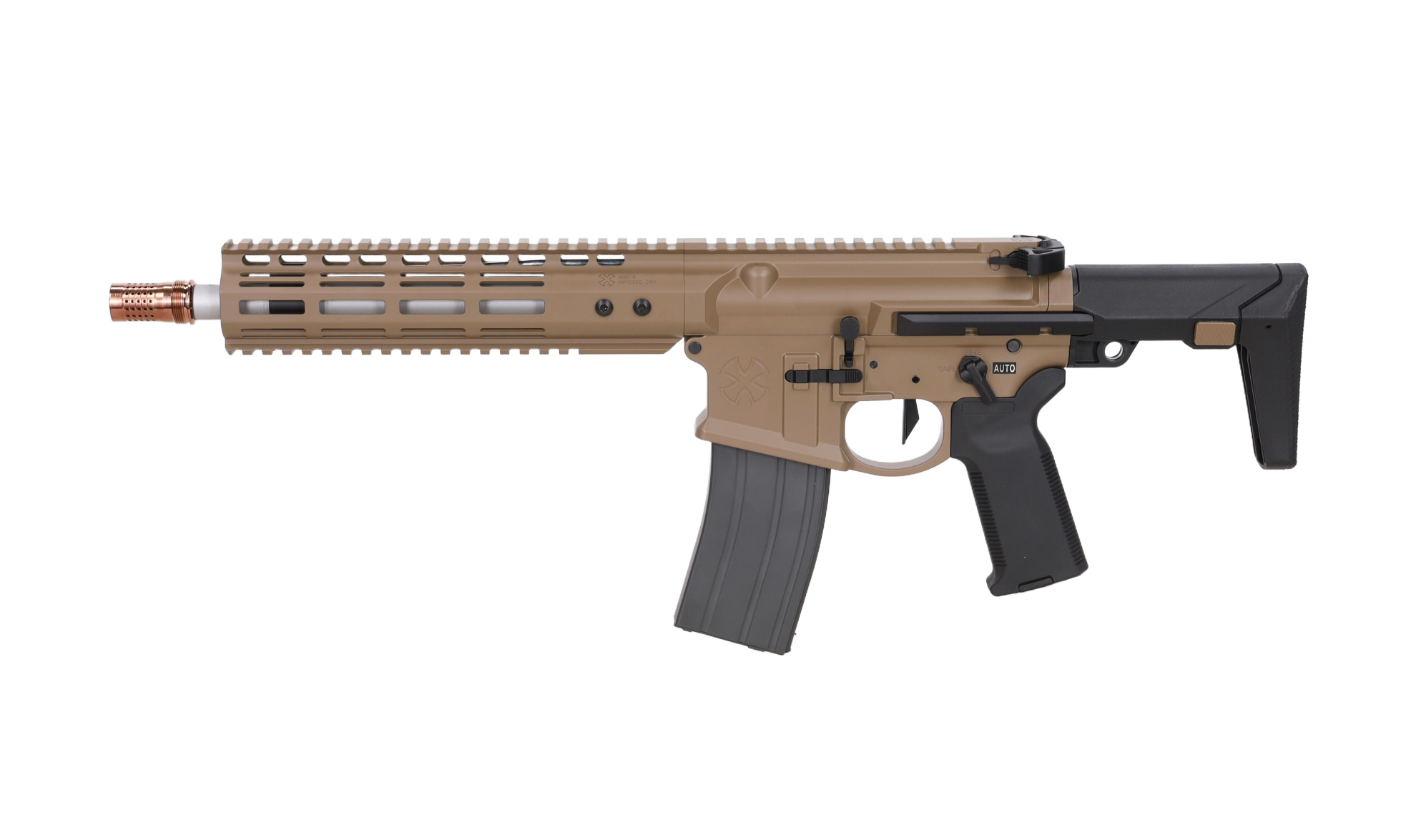 Karabinek ASG GBBR Noveske Ghetto Blaster NHR-9 10.5" MWS Gen.2 Flat Dark Earth OD-G-TXC-02-049339-00 asgbox.pl Karabinek ASG GBBR Noveske Ghetto Blaster NHR-9 10.5" MWS Gen.2 Flat Dark Earth - obrazek 4