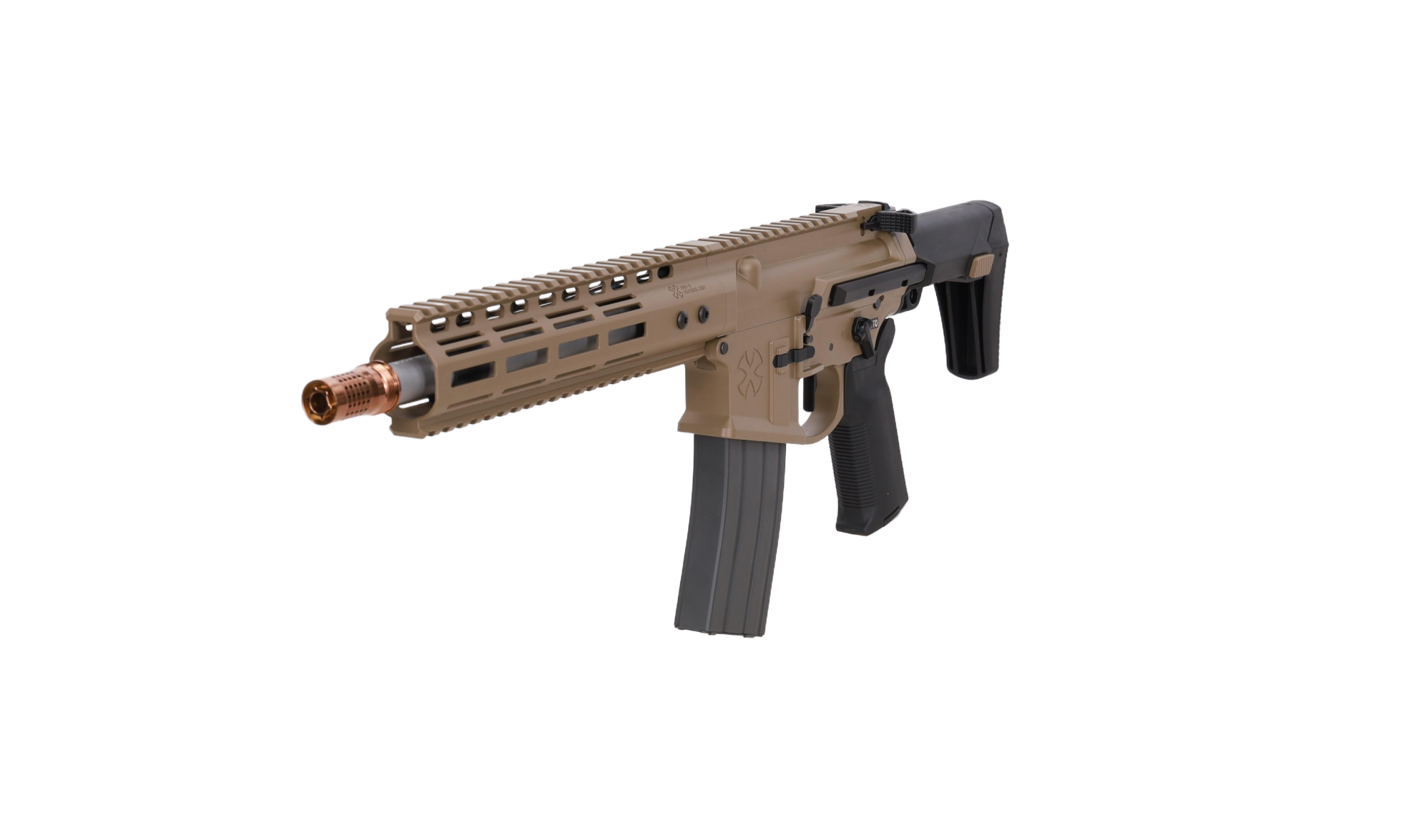 Karabinek ASG GBBR Noveske Ghetto Blaster NHR-9 10.5" MWS Gen.2 Flat Dark Earth OD-G-TXC-02-049339-00 asgbox.pl Karabinek ASG GBBR Noveske Ghetto Blaster NHR-9 10.5" MWS Gen.2 Flat Dark Earth - obrazek 5