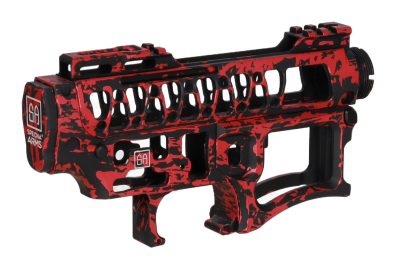 Zestaw Specna Arms x Mancraft CNC Speedsoft Splash Anodised do replik M4/M16 Czarno-Czerwony - obrazek 4
