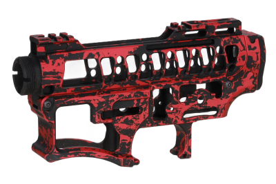 Zestaw Specna Arms x Mancraft CNC Speedsoft Splash Anodised do replik M4/M16 Czarno-Czerwony - obrazek 5