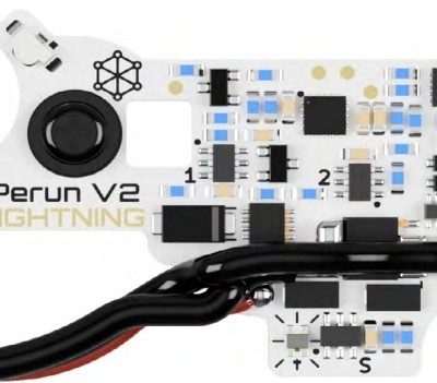 Alternative view of PERUN V2 Lightning ETU Unit – Wiring to the Stock