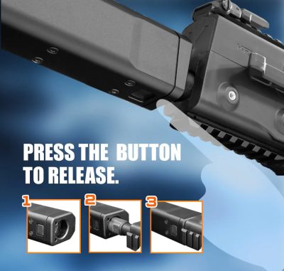 AceTech KRYTAC KRISS VECTOR / THOR Steel Flash Hider, 14 mm CCW - obrazek 7